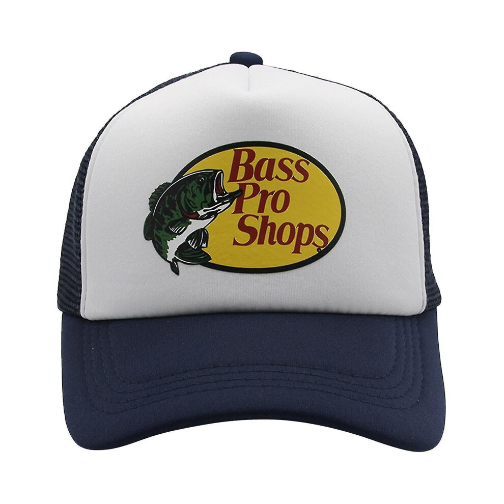 (Bass Pro Shop Outdoor Hat Trucker Mesh Cap - Men And Women One Size Fits All Snapback Closure - Great For Hunting & Fish) Bass Pro Shop Outdoor Hat T Blue
