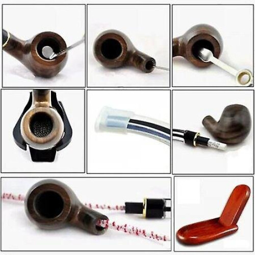 Tobacco Pipe Ebony Smoking Pipe With 10 1