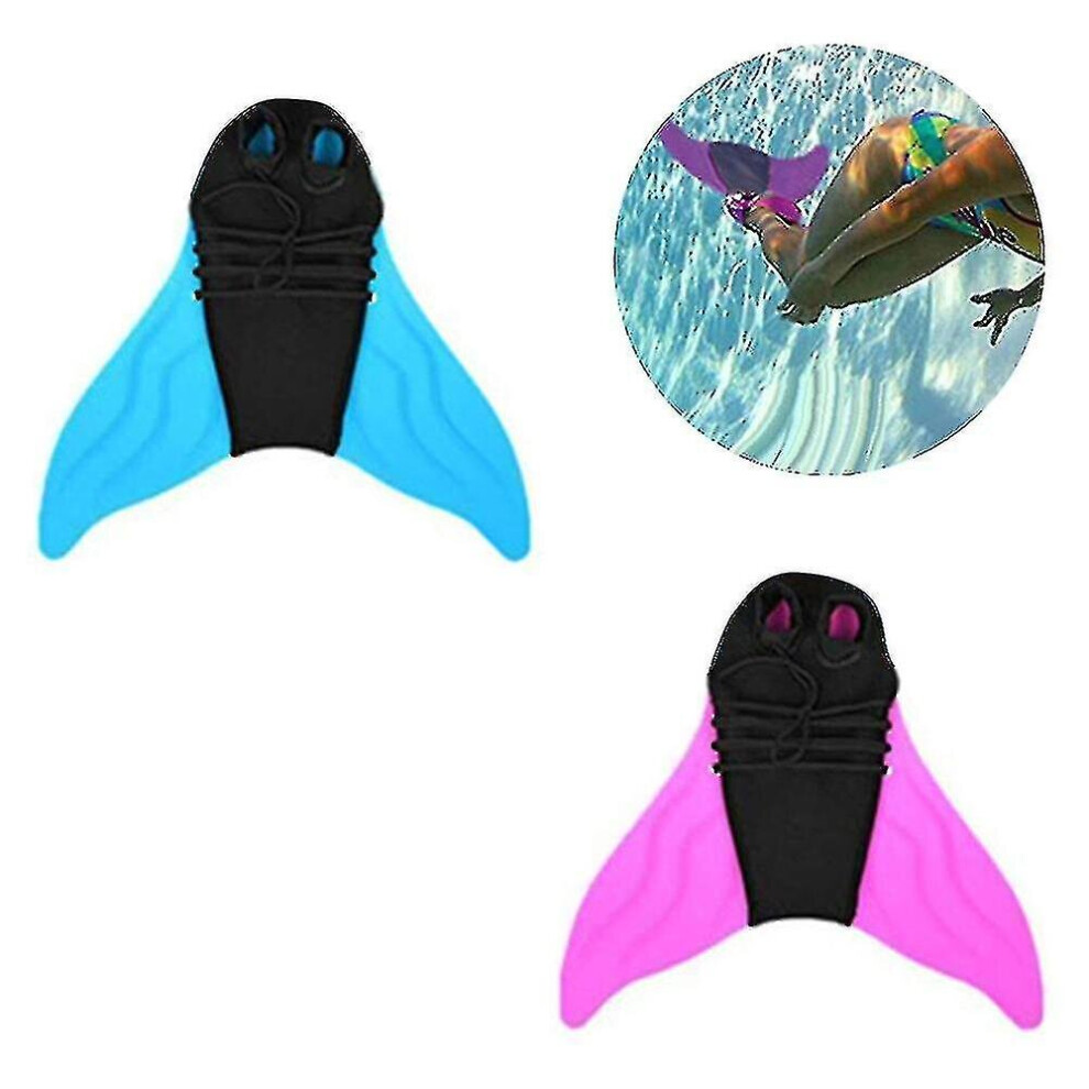 Monolithic Mermaid Tail Monofin Fins One-piece Flipper Swim Fins Swimming Training Fins Flipper For Kids Adults