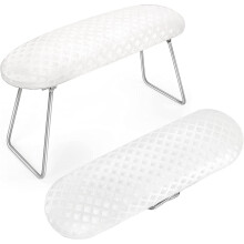 Manicure Armrest, Hand Pillow, Microfiber Leather Manicure Cushion Manicure Pillow, Foldable Professional Manicure Station With Stand (white)