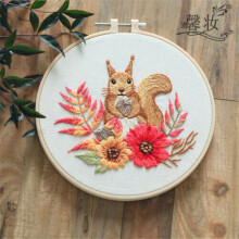 (4 (Adults')) Embroidery Cross Stitch Kit Set for Beginners-Handmade Embroidery DIY Craft UK