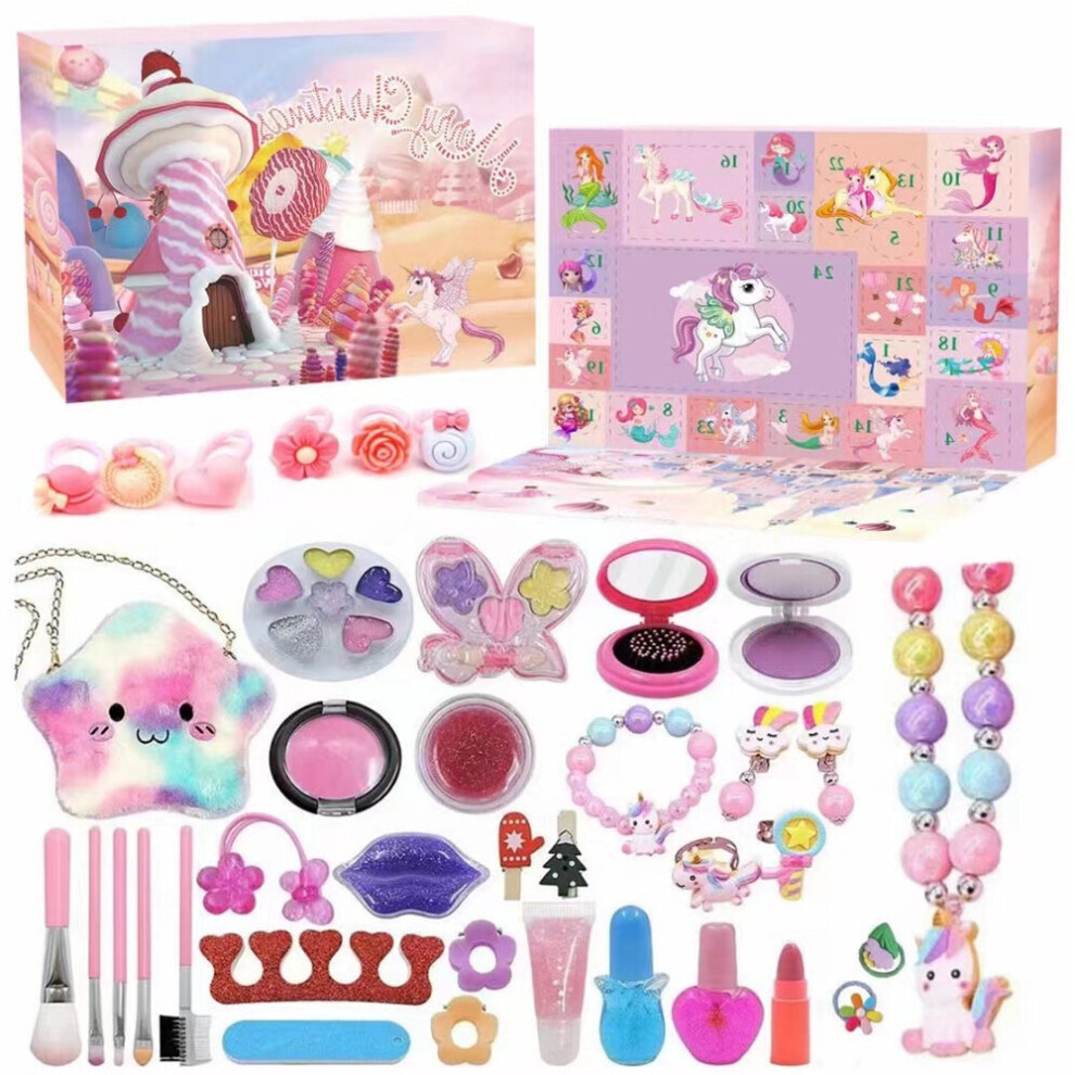 38 Pcs Advent Calendar Toddler Girls Christmas Countdown Calendar Xmas Kids Gift