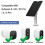 Solar Panel For Eufycam 2/2c/2c Pro/e/2 Pro 4w Mount Bracket 13ft Cable Black 2