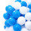 Living And Home (Blue+White) 100Pcs Plastic Ball Pit Balls with Mesh Bag 5