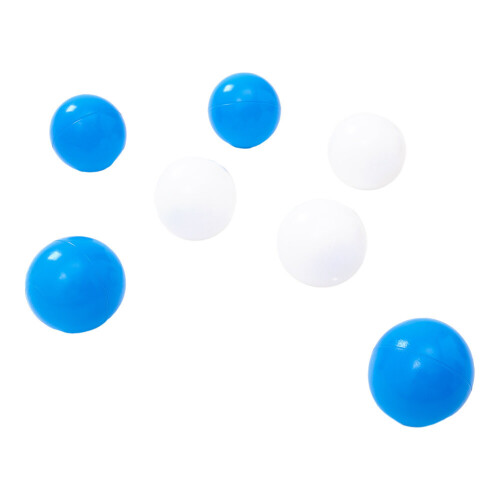Living And Home (Blue+White) 100Pcs Plastic Ball Pit Balls with Mesh Bag 2