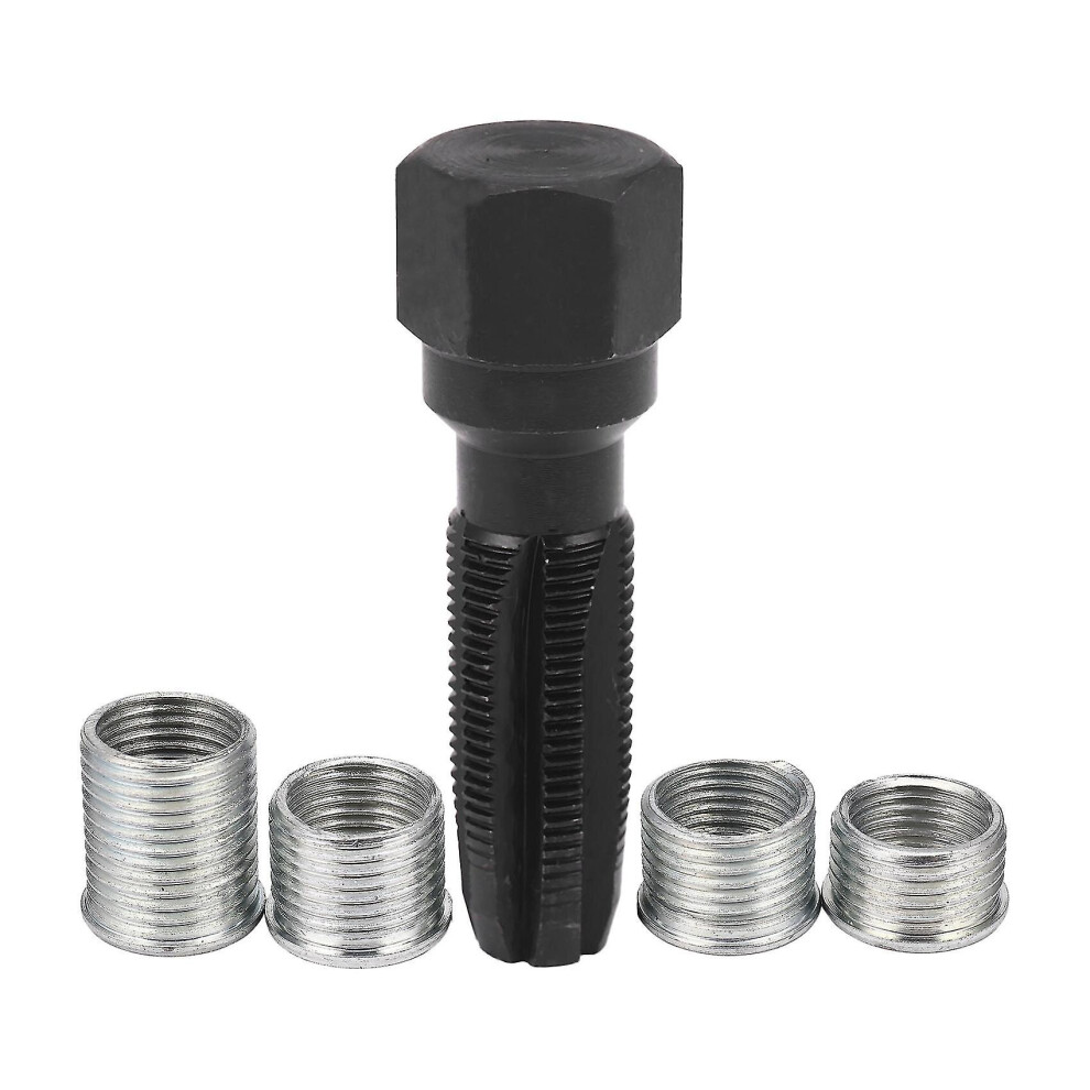 14Mm Spark Plug Thread Repair Kit Rethread Tool Kit Reamer Tap M14x1.25 Black