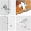 Jinyi Cabinet Door Damper Silent Damper Buffer, Kitchen Door Damper, Damping Pad 20pcs 2