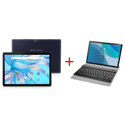 Pritom M10 10-inch Tablet And Keyboard Combination (black Keyboard)