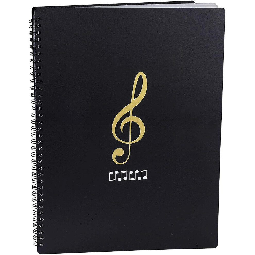 Music Folder For Sheet Music While Playing A4 Size Paper Documents Holder Storage 30 Pockets Clef