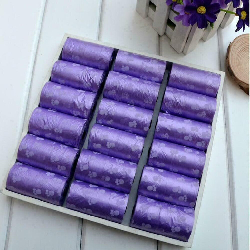 15pcs/1roll Pe Degradable Pet Waste Poop Bags Dog Garbag Up Ref Cat~hot