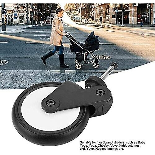 1 Pair Baby Stroller Front Wheels, Replaceable Rubber Front Wheel Set 7.9 * 5.9 * 2.8 Inch 2