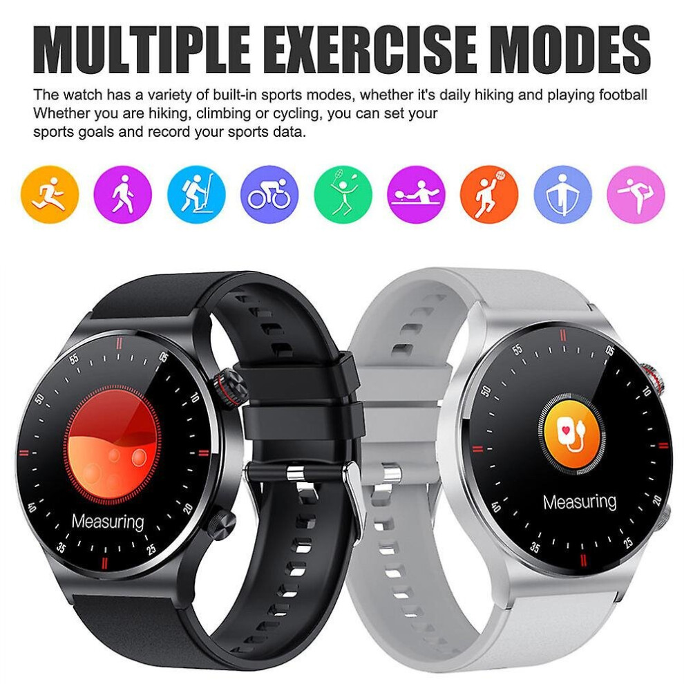 (Black) Smart Watch Fitness Tracker With Blood Pressure/Blood Oxygen/Heart Rate/Sleep Monitor,Smartwatch For Android Ios 1.28" Gifts Black 9344605469130