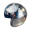 (Silver) Disco Ball Helmet With Retractable Visor For Nightclub Cool Props 1
