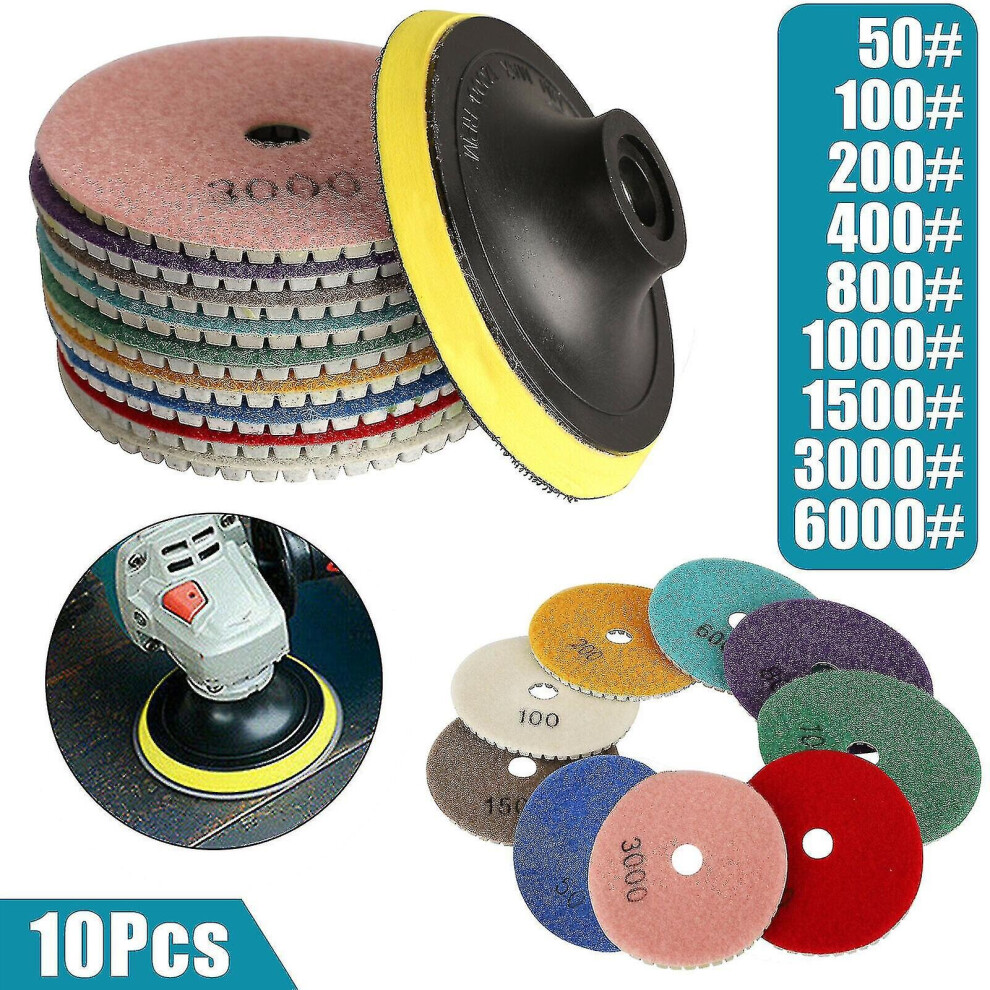 Diamond Polishing Pads Wet Dry Granite Marble Concrete Stone