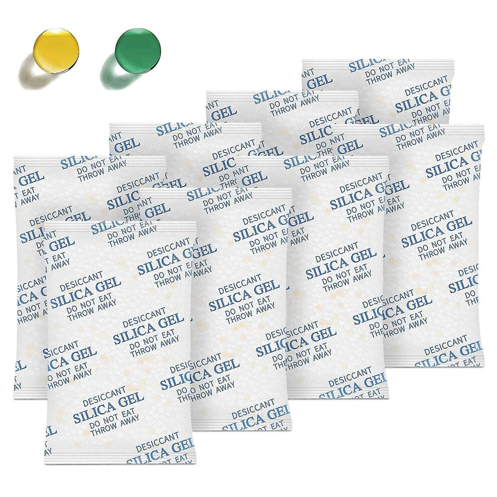 Silica Gel Packets 10 Gram 35 Packs Desiccant Packs, Moisture Absorbers For Food Storage With Color Indicating, Food Grade Silica Packets For Foods,