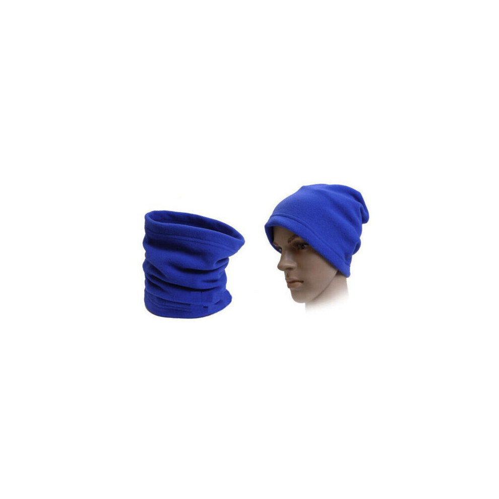 (Blue) Thermal Fleece Neck Warmer Mask Winter Snood Scarf Tube Cycling Motorbike Ski Uk Blue 5061021768749