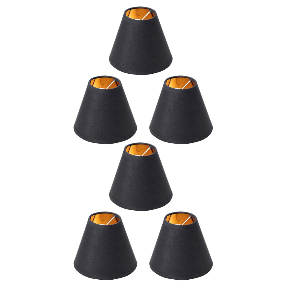 6x Small Lamp Shade Chandelier Shade Small Lamp Shade Clip For Candelabra Bulbs Table Chandelier Wa