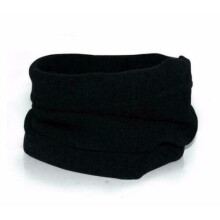 (Black) Thermal Fleece Neck Warmer Mask Winter Snood Scarf Tube Cycling Motorbike Ski UK
