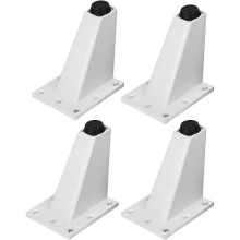 4 Pieces Adjustable Metal Furniture Leg Thick Aluminum Alloy Oblique Legs Table Sofa Bed Tv Cabinet Legs Furniture Feet,white,9cm