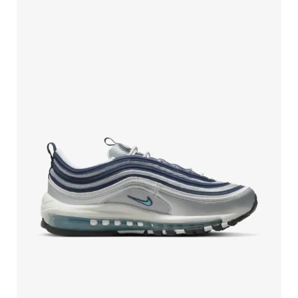 (3) Nike Air Max 97 OG Metallic Silver/Chlorine Blue DQ9131-001 Women's