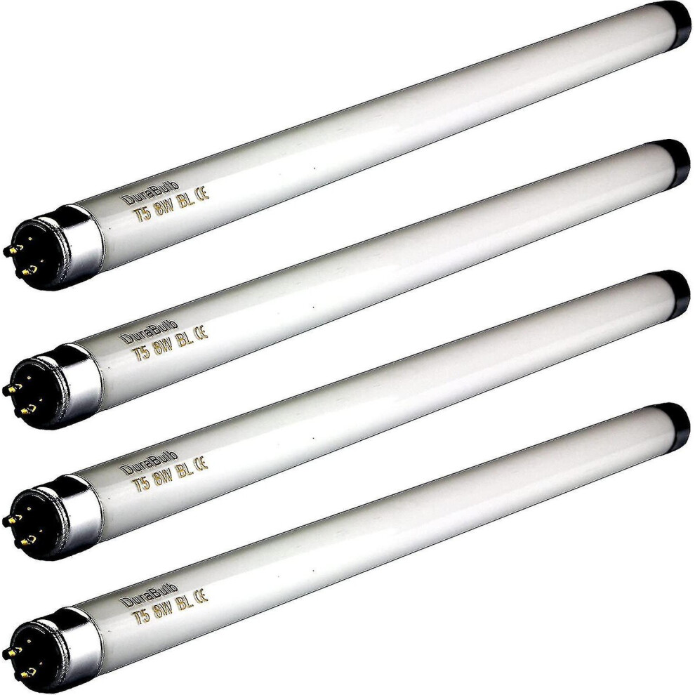 4-Pack 8W T5 UV Bulbs, 12 Inch (290mm), 368nm Peak - For 8W/16W Fly Killers and Insect Zappers