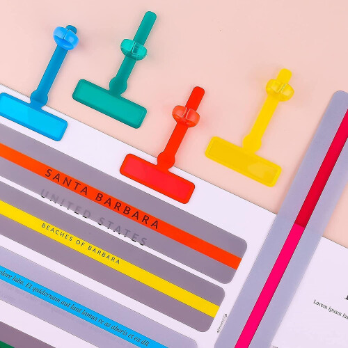 14pcs Guided Reading Strips Tools Set Finger Trackers Highlight Reading Strips Rulers For Dyslexic 1