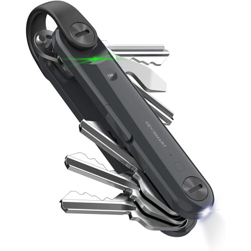 KeySmart KeySmart Max Key Holder Key Organiser - Compact Key Smart Keyholder Keyring w/Tile
