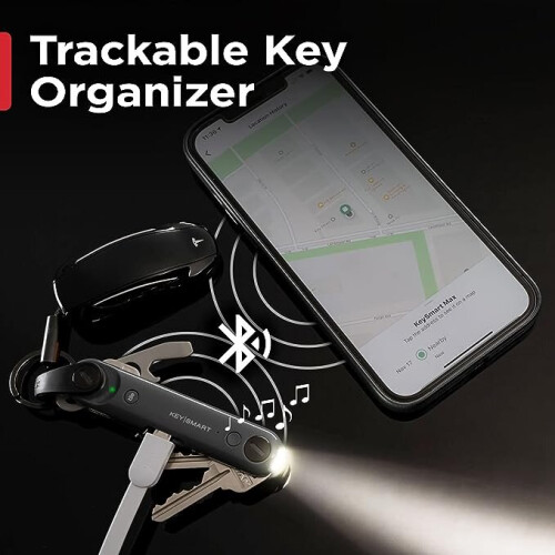 KeySmart KeySmart Max Key Holder Key Organiser - Compact Key Smart Keyholder Keyring w/Tile 2