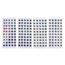 1 To 200 Round Number Stickers Self Adhesive Label Stickers Inventory Storage