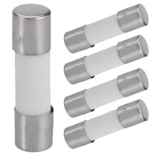 5pcs 5x20mm 6.3a Slow-blow Ceramic Fuse T6.3a 250v