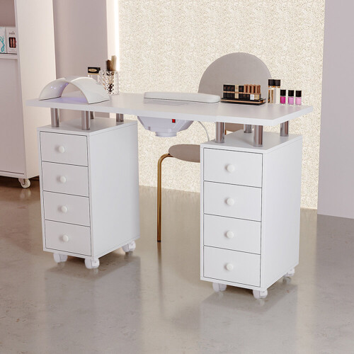 Living And Home Nail Table Desk Manicure Salon Technician Pedicure Workstation 1