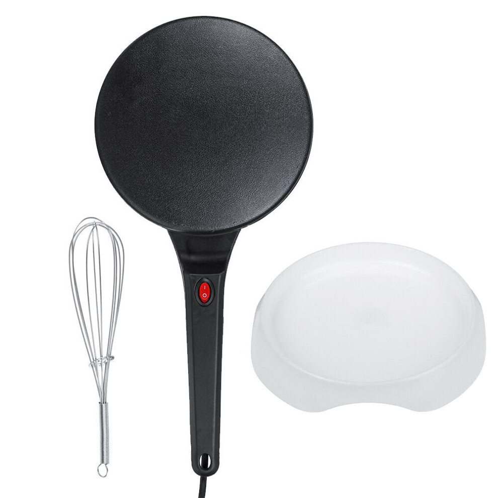 (Black) Electric Crepe Pizza Maker 900W 220V Griddle Baking Pan Kitchen Cooking Tools