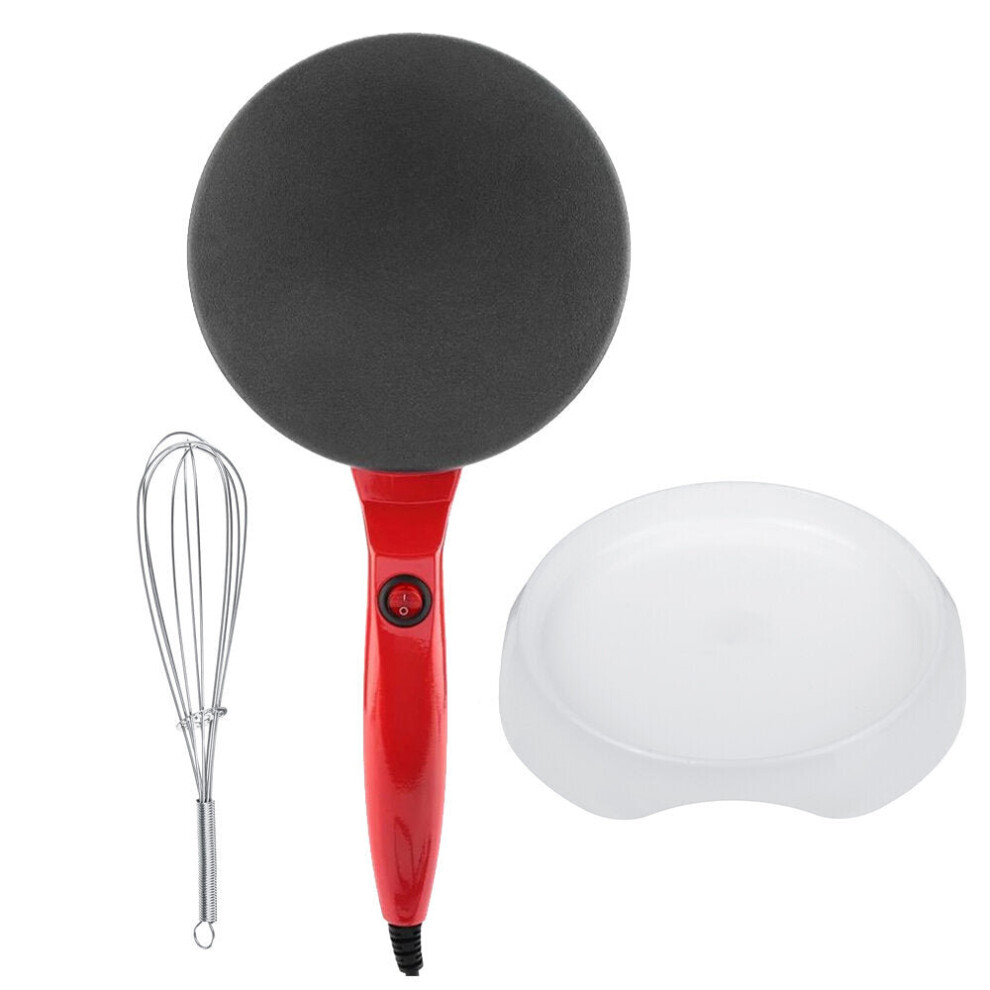 (Red) Electric Crepe Pizza Maker 900W 220V Griddle Baking Pan Kitchen Cooking Tools