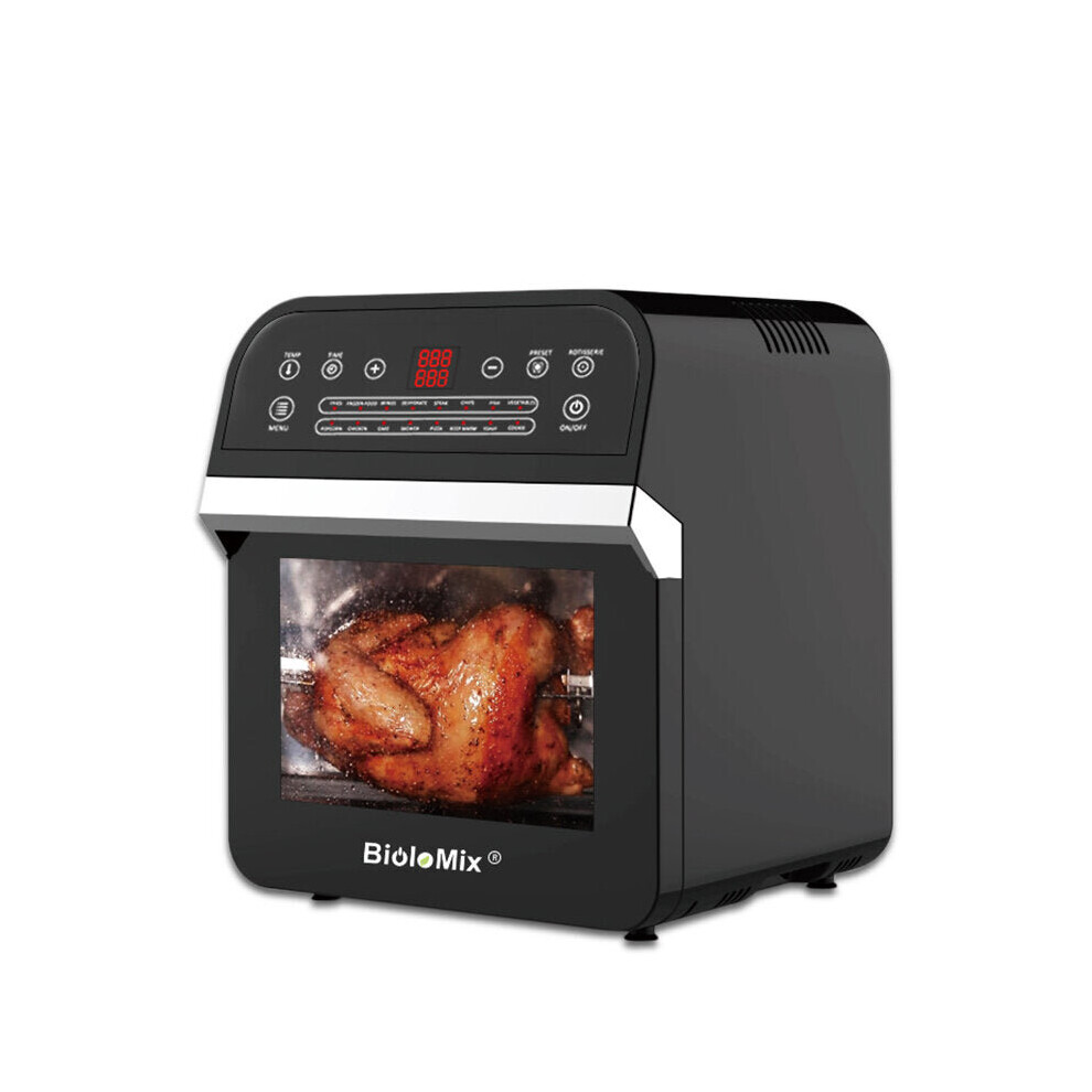 12L 1600W Air Fryer Oven Toaster Rotisserie and Dehydrator with LED Digital Screen, 16-in-1 Countertop Oven