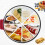 (Red) Electric Crepe Pizza Maker 900W 220V Griddle Baking Pan Kitchen Cooking Tools 3