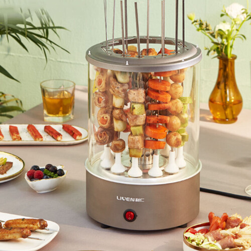 Automatic Rotating Kebab Machine 1100W Button Control 360Automatic Rotating Roast from Ecological Chain 2
