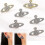 (Silver) Crystal Saturn Heart Orb Drop Dangle Stud Earrings Rhinestone Silver Gold 5