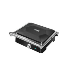 (Black) 1800W Multifunctional Grill Double-sided Constant Temperature Separate Large Oil Box Non Stick Coated Plate All-in-one Household Cooking