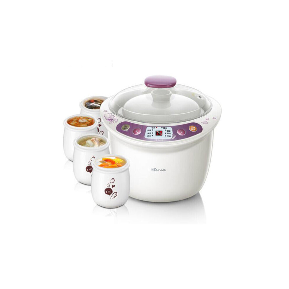 3.5L/500W Multi-function Electric Stew Cooker Kitchen Electric Steamer With 5 Cooker