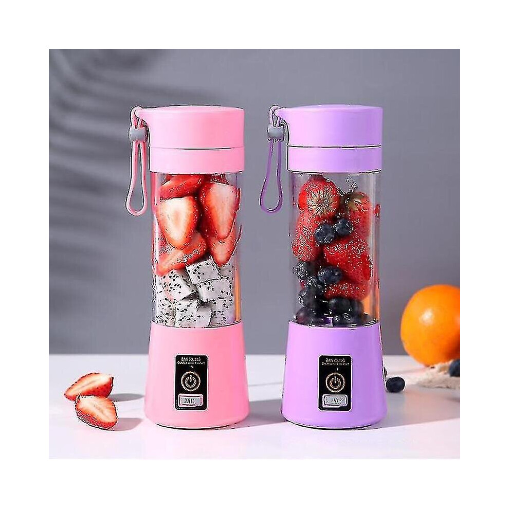 Blender Smoothie Maker, Personal Blender With 6 Stainless Steel Blades, Portable Juicer Blender With Usb