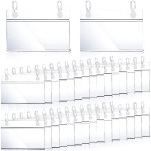 Plastic Label Holders Price Tag Ticket Hanger Clips (30)