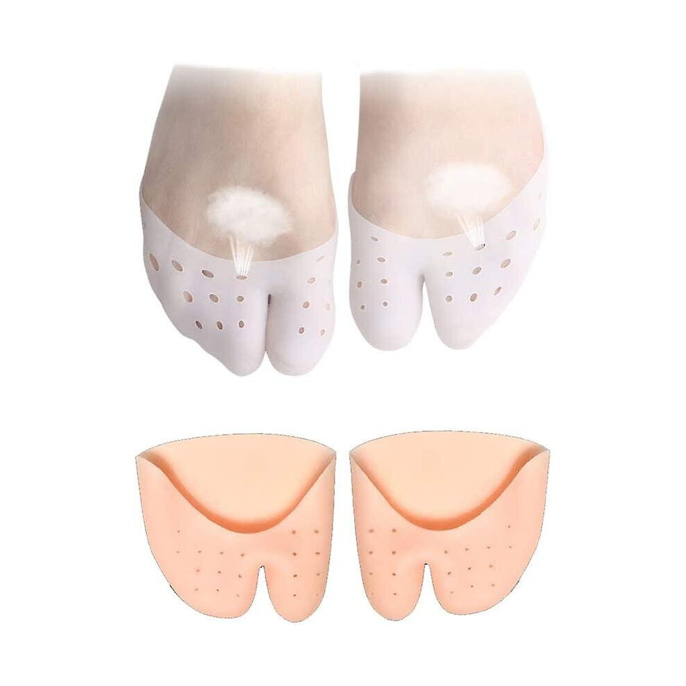 Gel Toe Cap Protector [2 Pairs] - Forefoot Cushioning - Big Toe Protection -prevent Calluses And Blisters