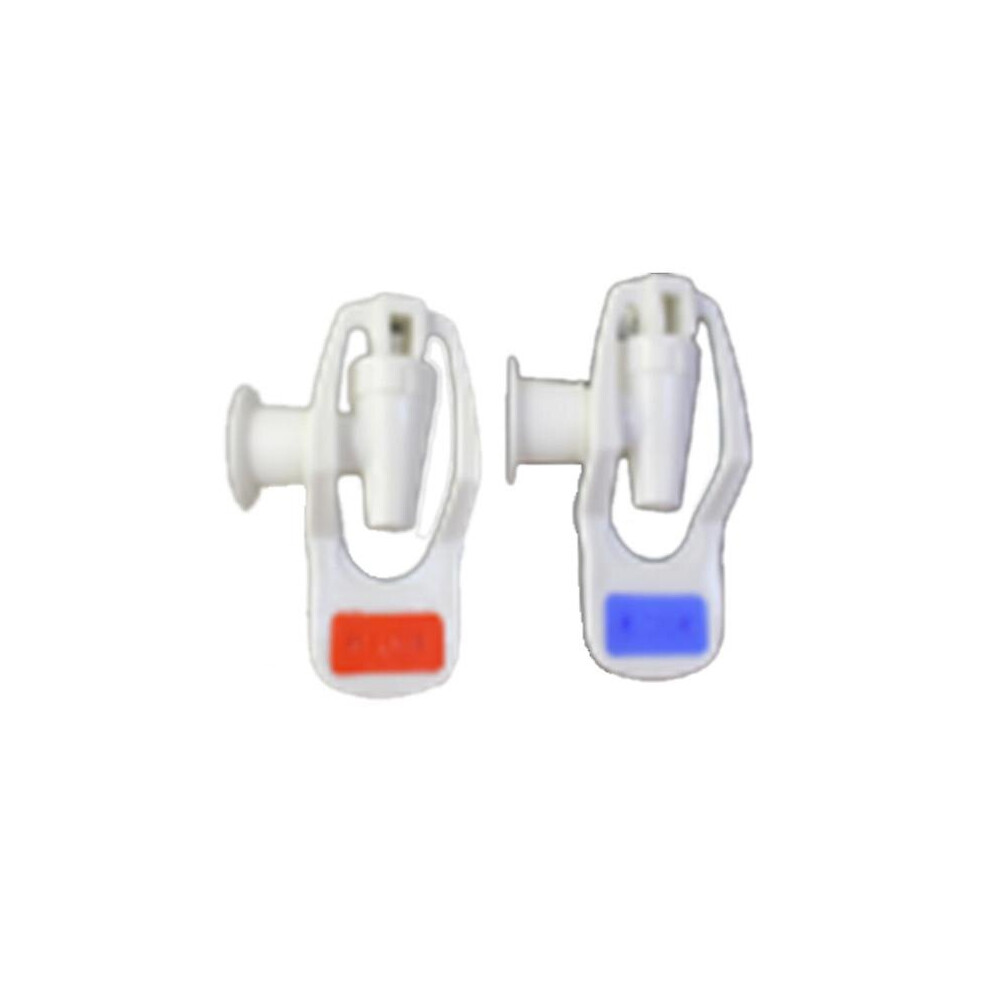 Water Dispenser Replacement Push Type White Plastic Tap Faucet 2 Pcs 9172662235920