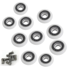 Set Of 8 Replacement Wheels For 19mm Diameter Shower Door
