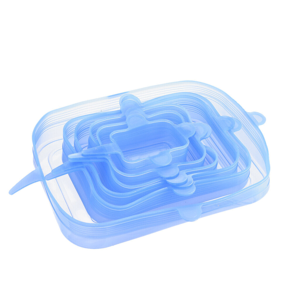 (Type B) 12PCS Food Storage Save Cover Reusable Silicone Stretch Lids Bowl Wraps Kitchen