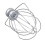 Stainless Electric Wire Whip Mixer Attachment Multi-purpose For KitchenAid 5
