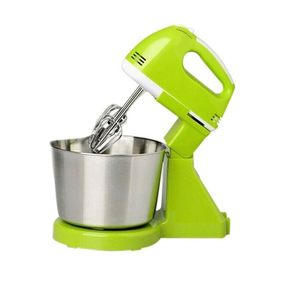 (Green) Auto Dough Mixer 7 Speed Adjustable Food Beater Kitchen Machine Mixer Home 2L