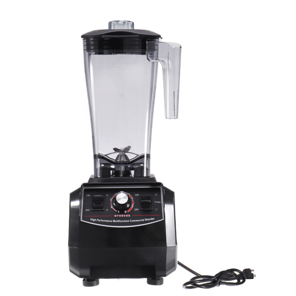 (Red, 110V) 9-Speed Mixer System 45000RPM 2200W 3L Mixer Juicer Grinder Snow Cone Machine