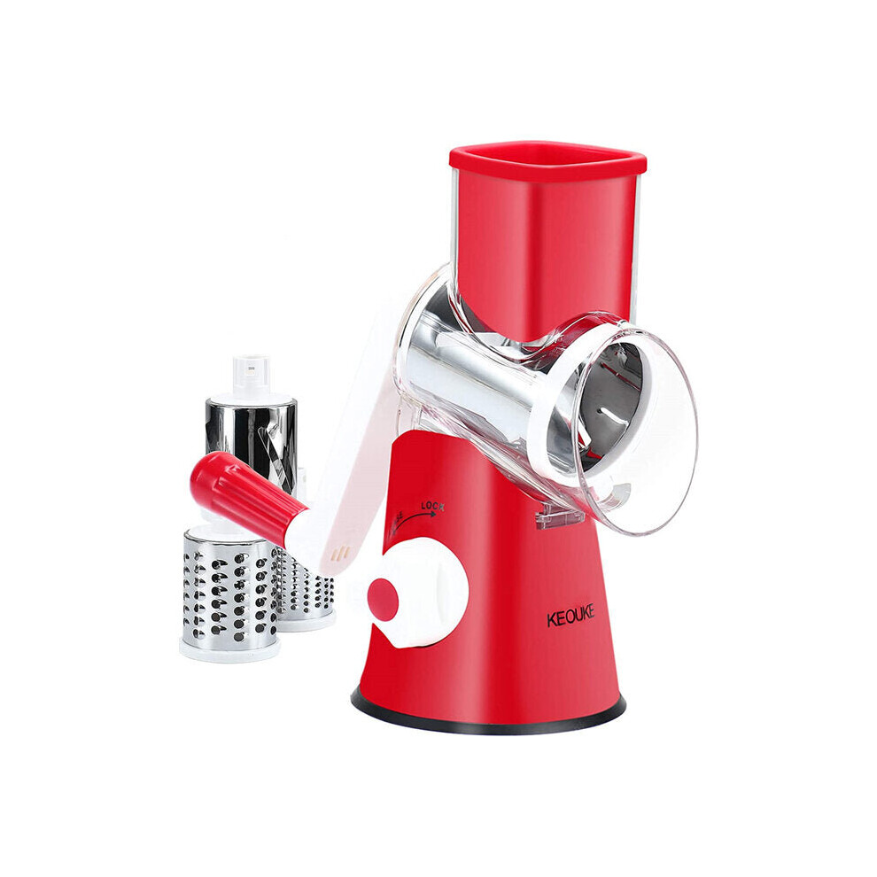 Rotary Grater Manual Nut Chopper Grinder Salad Shredder Vegetable Slicer Cheese Grater