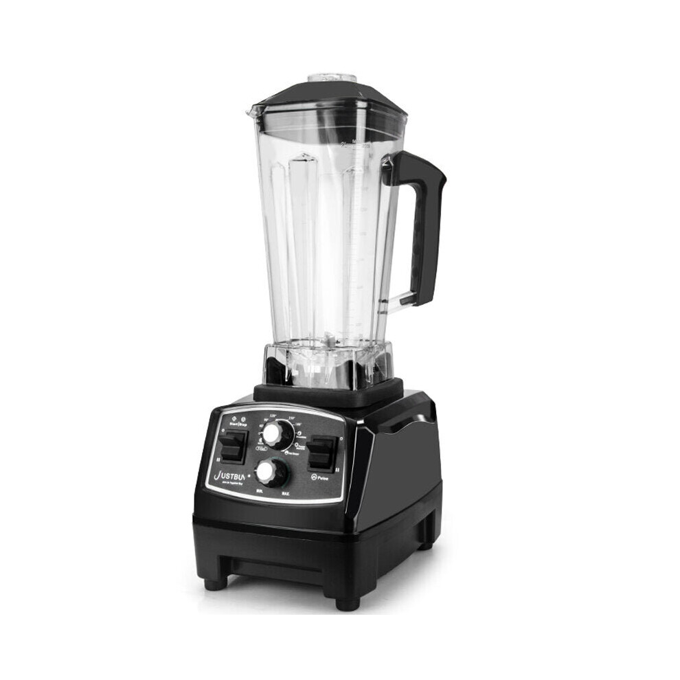 (Black, EU Plug) Blender Mixer 2L Capacity 43000rpm Timing Function Professional Juicer Fruit Food Processor Ice Smoothie Electric Kitchen Appliance